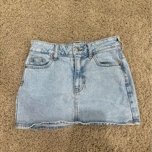 PacSun Light Blue Denim Mini Skirt